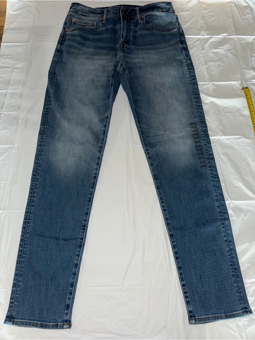American Eagle AirFlex+ Jeans NWT Mens 32x34 Athletic Fit Stretch Blue Denim
